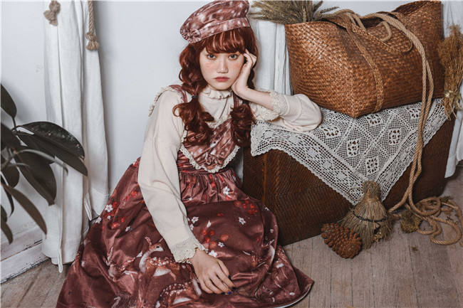 Berries Deer~ Sweet Lolita OP/JSK -Pre-order Closed