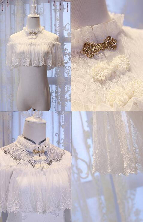 Hole Fairy Guide~ Qi Lace Lolita Bolero /Accessories-Ready Made