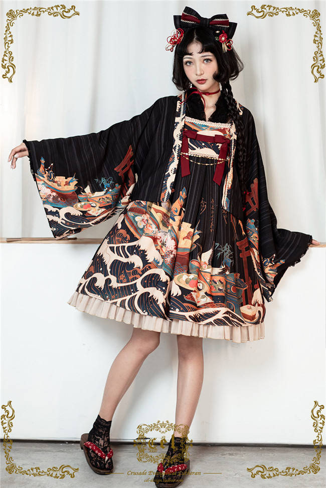 CEL Lolita ~Kaiseki Island Lolita JSK Super High Waist -Ready Made