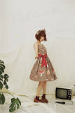 Mushroom~ Sweet Lolita Printed JSK Dress -out