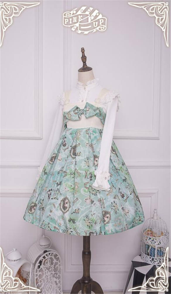 Weird Alice~ Lolita Printed JSK -Custom-tailor Pre-order  Closed