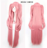 Gril's Anime Cosplay Long Wig With Two Ponytails off