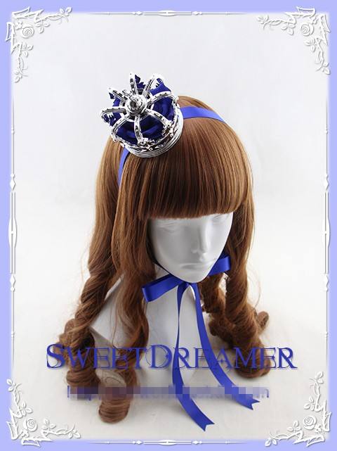 Sweet Dreamer Gold/Silver Rose Little Crown Lolita Headdress