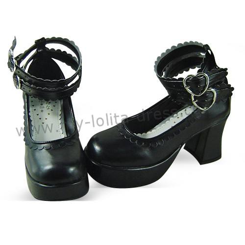 Black Classic Lolita Princess Shoes