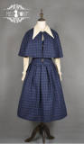Old Time~ Vintage Dots Blouse+Vest+Skirt+Cape -out