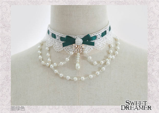 Sweet Dreamer~The Rose Bride~Beadchain Choker