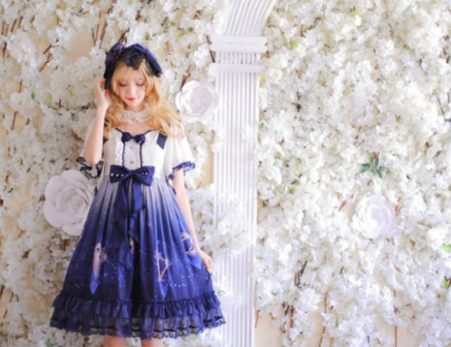Grove Deer ~Stardust~ Lolita JSK + Capelet Set -Pre-order Closed