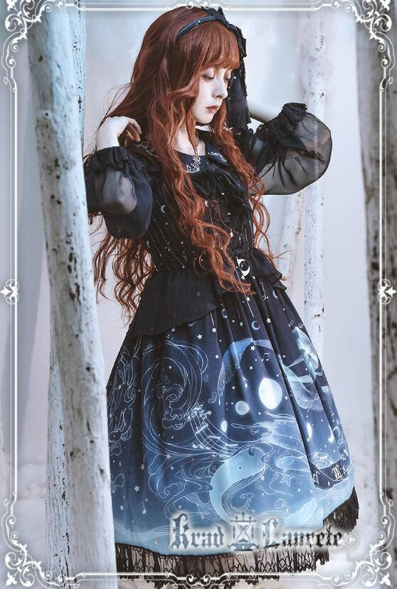 Lost in Sea Blue~ Lolita OP/JSK Short Version/Long Version -Pre-order Closed