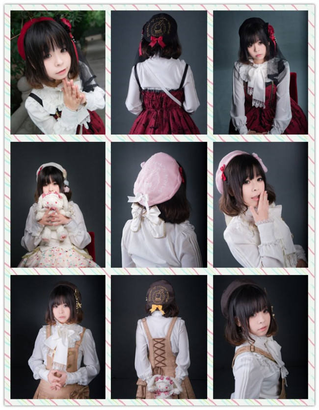Vision World ~Sweet Bunny~ Embroidery Lolita Beret
