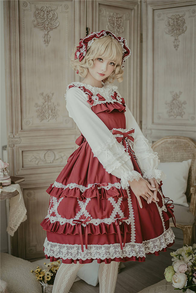 Little Dipper Cream Crispy~ Classic Lolita JSK Dress -Ready Made