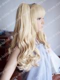 Cream Blonde Removable Ponytails Girls Wig - In Stock