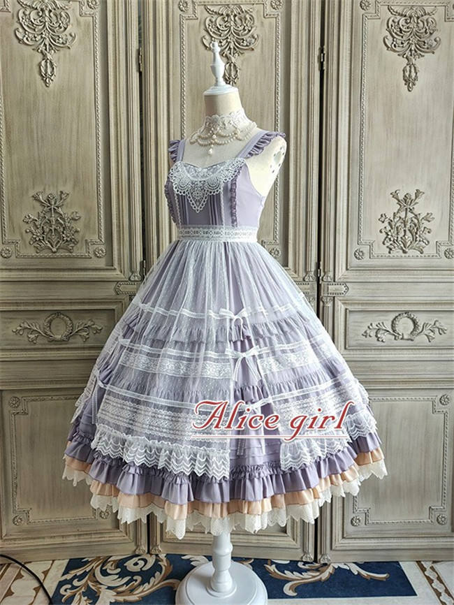 Alice Girl ~When Camellia Blossoms Lolita JSK + Overskirt -Pre-order
