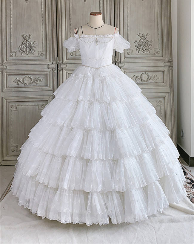 Moon Lover ~ Elegant Lolita OP Bridal Design -Pre-order