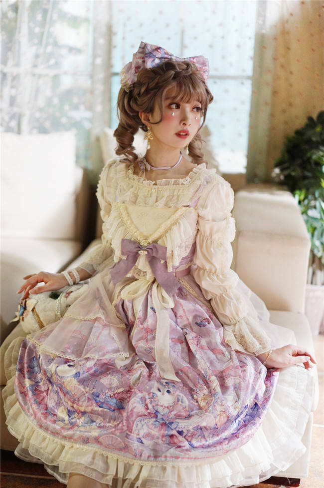 Miss Point ~ Elizabeth Meow ~ Daily Wear Lolita OP/JSK -Custom-tailor Available
