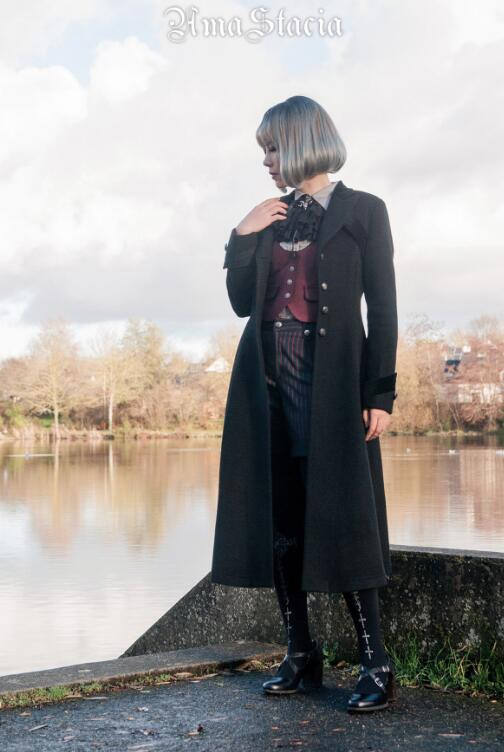 Time~ 2018 Winter Slim Wool Coat -out