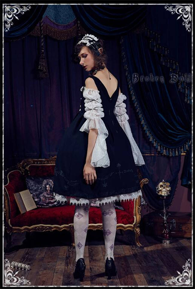 Black Lily~ Gothic Lolita JSK -Pre-order Closed