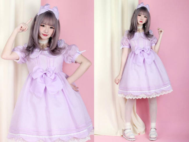 Pumpkin Cat Lolita ~Sweet Toothache~ Lolita OP -Ready made