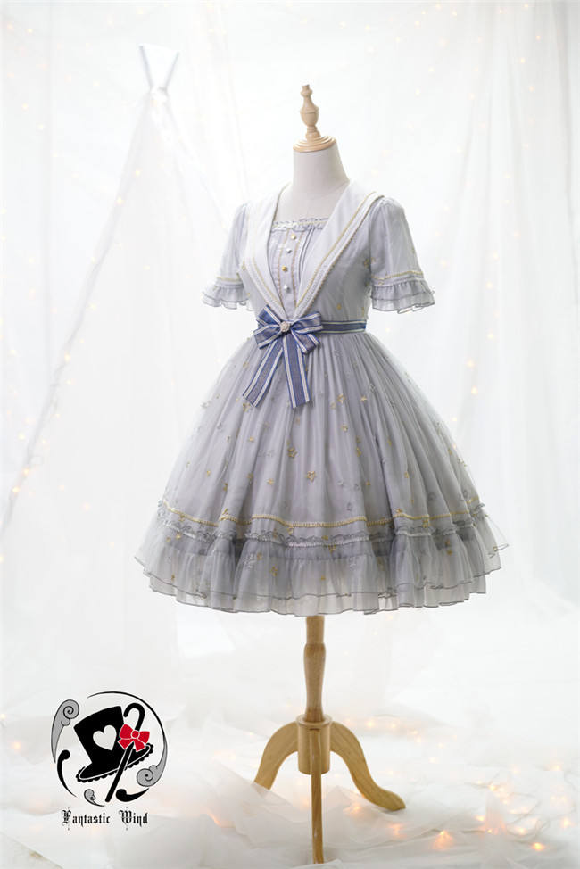 Planetesimals~ Summer Embroidery Lolita OP Dress -Pre-order Closed