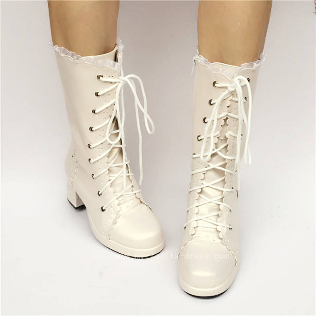 Sweet Coffee Lolita Mid-calf Boots