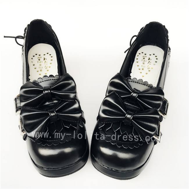 Sweet Coffee Velvet Lolita Heels Shoes
