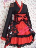Red Black Bows Wa Lolita Dress