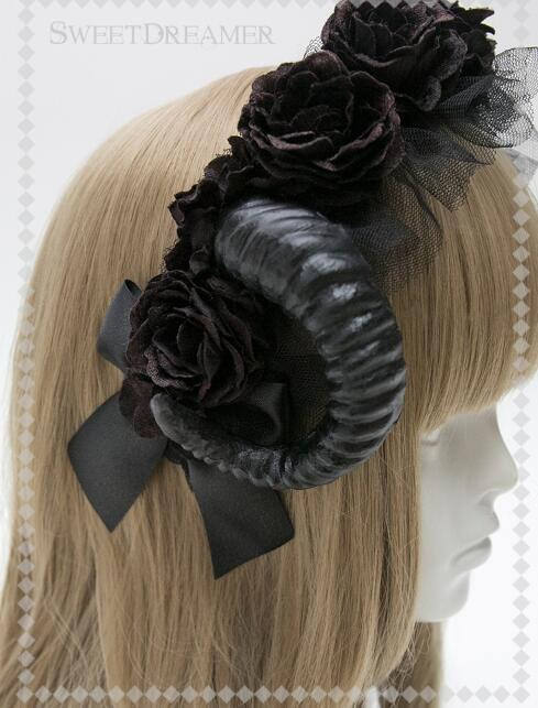Cutie Creator -Evil Bridal~ Lolita Headband + Veil Set