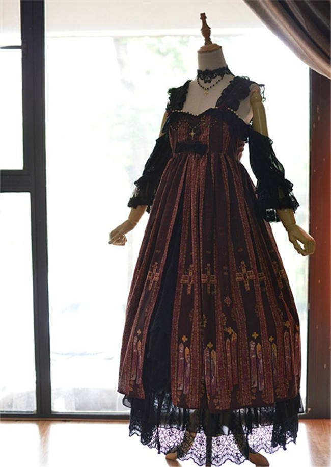 Byzantium~ Elegant Lolita JSK Dress with Front Open Design