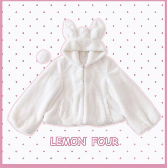 The Rabbit/The Bear~ Sweet Thickening Lolita Short Coat -Pre-order Closed