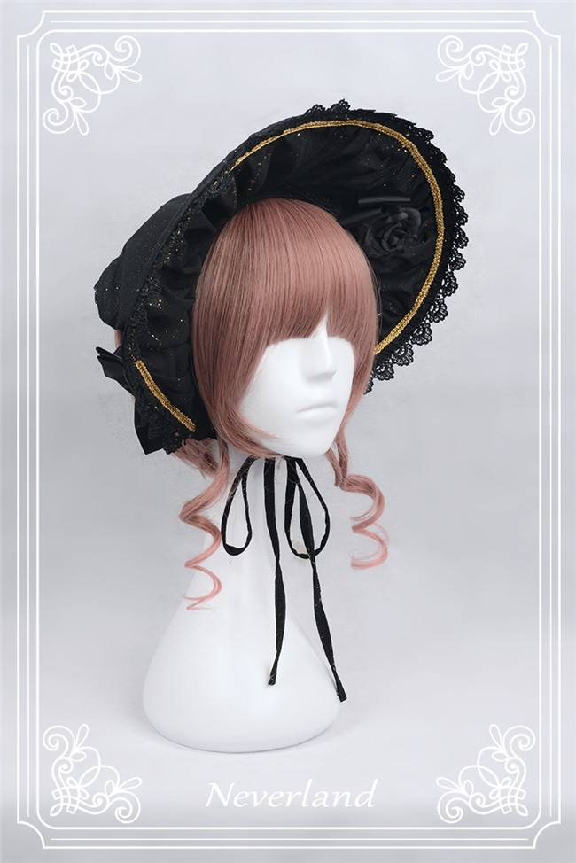 Neverland Lolita -Fly Me to Polaris- Gold Stamping Chiffon Lolita JSK