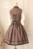 Miss Point Vintage School Style Coffee Wool Lolita Vest and Skirt Set -OUT