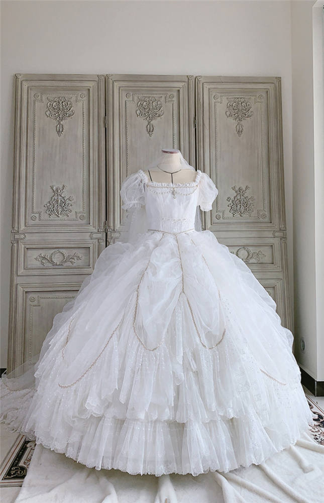 Moon Lover ~ Elegant Lolita OP Bridal Design -Pre-order