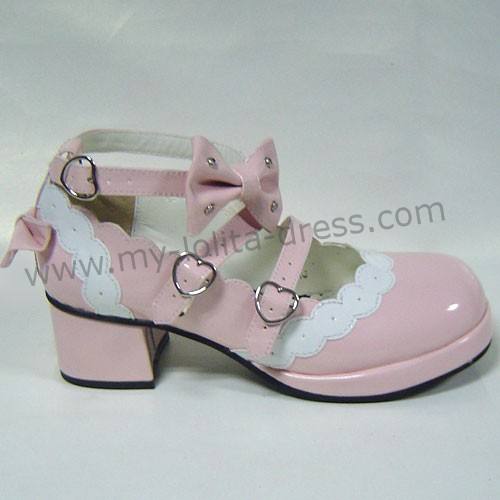 Pink White Cute Lolita Shoes