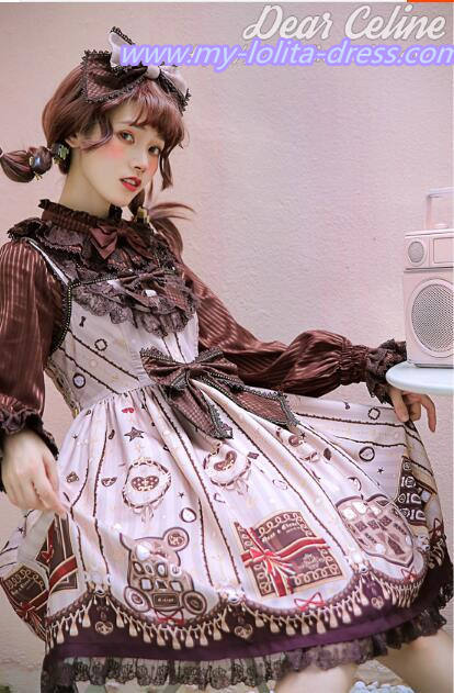 Valentine's Chocolate~ Sweet Lolita OP/JSK -Ready Made