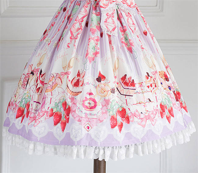 Strawberry Feast- Sweet Lolita OP Dress