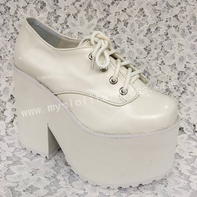 White High Platform Lolita Shoes