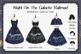 The Night on The Galaxy Express~ Lolita Normal/High Waist JSK/Skirt -Pre-order