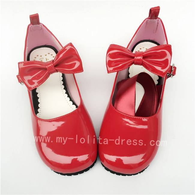 Black Long Belt Lolita Shoes