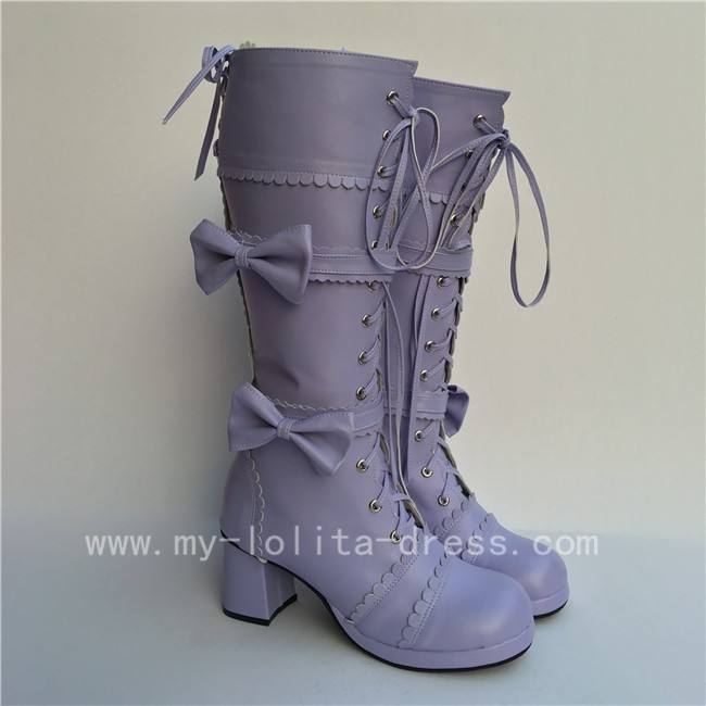 Beautiful Navy Blue& White Boots - 2 Versions