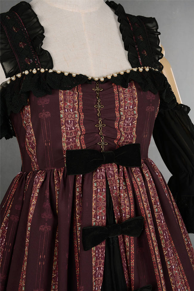 Byzantium~ Elegant Lolita JSK Dress with Front Open Design