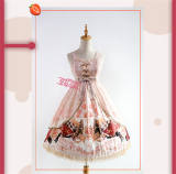 The Clock Adventure~ Sweet Lolita JSK Dress With Overskirt Version I