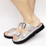 Glitter Silver Lolita Lovers Sandals