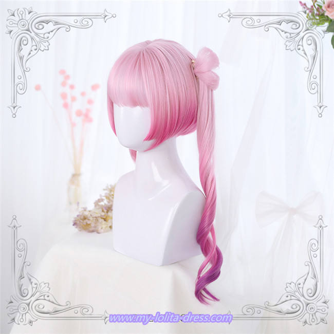 Small Fu Butterfly~Long Curls Two Ponytails Lolita Wig