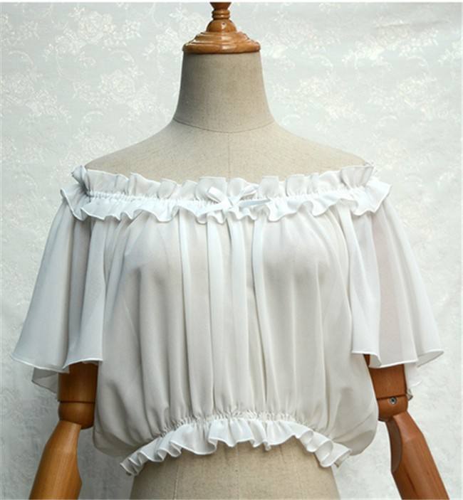 Sweet Chiffon Tailored Short Version Lolita Blouse