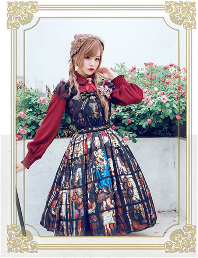 Surfacespell ~Rosary In the illusional Library~ Stained Glass Lolita JSK