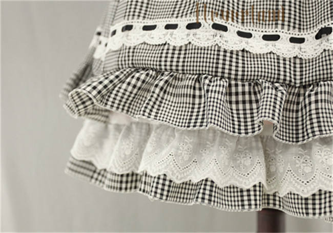 Not Stripe~ Sweet Gingham Lolita OP Dress off