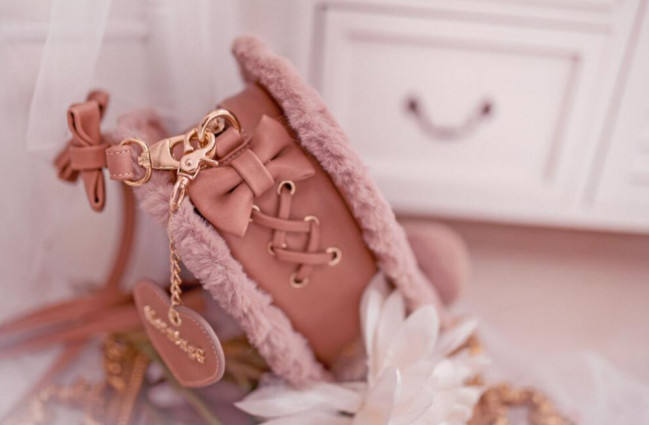 Repair of Love/Star~ Sweet Lolita Fur Hand Bag/Cross-body Bag