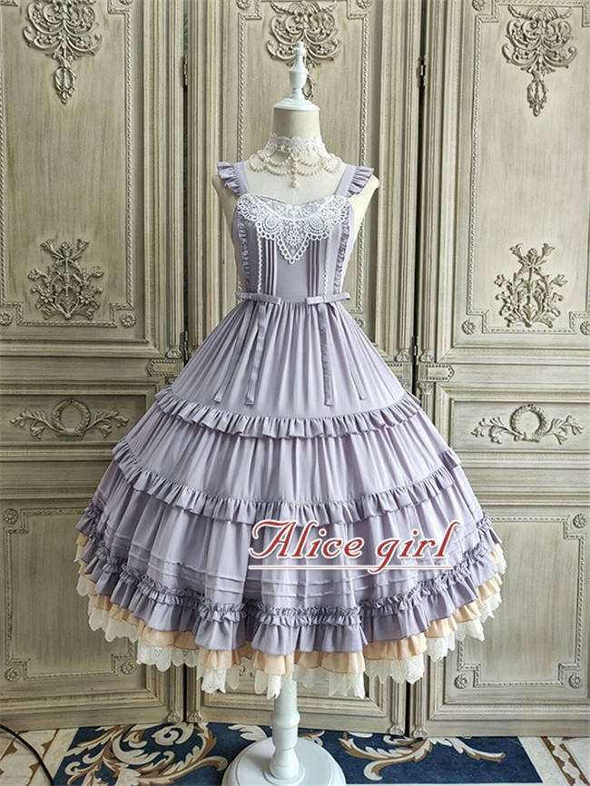 Alice Girl ~When Camellia Blossoms Lolita JSK + Overskirt -Pre-order