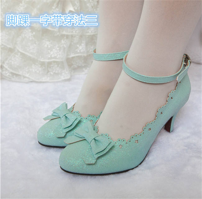 Lost Sister- Sweet Bows Lolita Heels Shoes - 3 Ways Wear