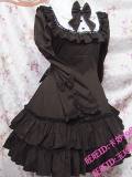 Cotton Long Sleeves Sweet Lolita Dress-OUT