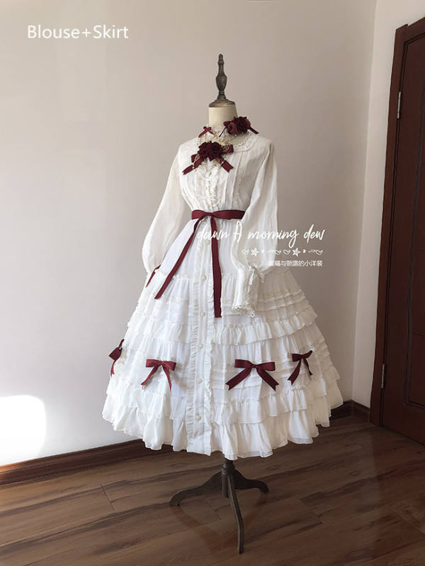 Rose Maiden Series OP Retro Palace Style Classic Lolita Dress coscarnival main image 0